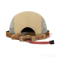 Topi Baseball 5 Panel Anti Air Cepat Kering Taktis Motif Camo Flat Top Fashion Logo Adjustable untuk Camping dan Aktivitas Luar Ruangan
