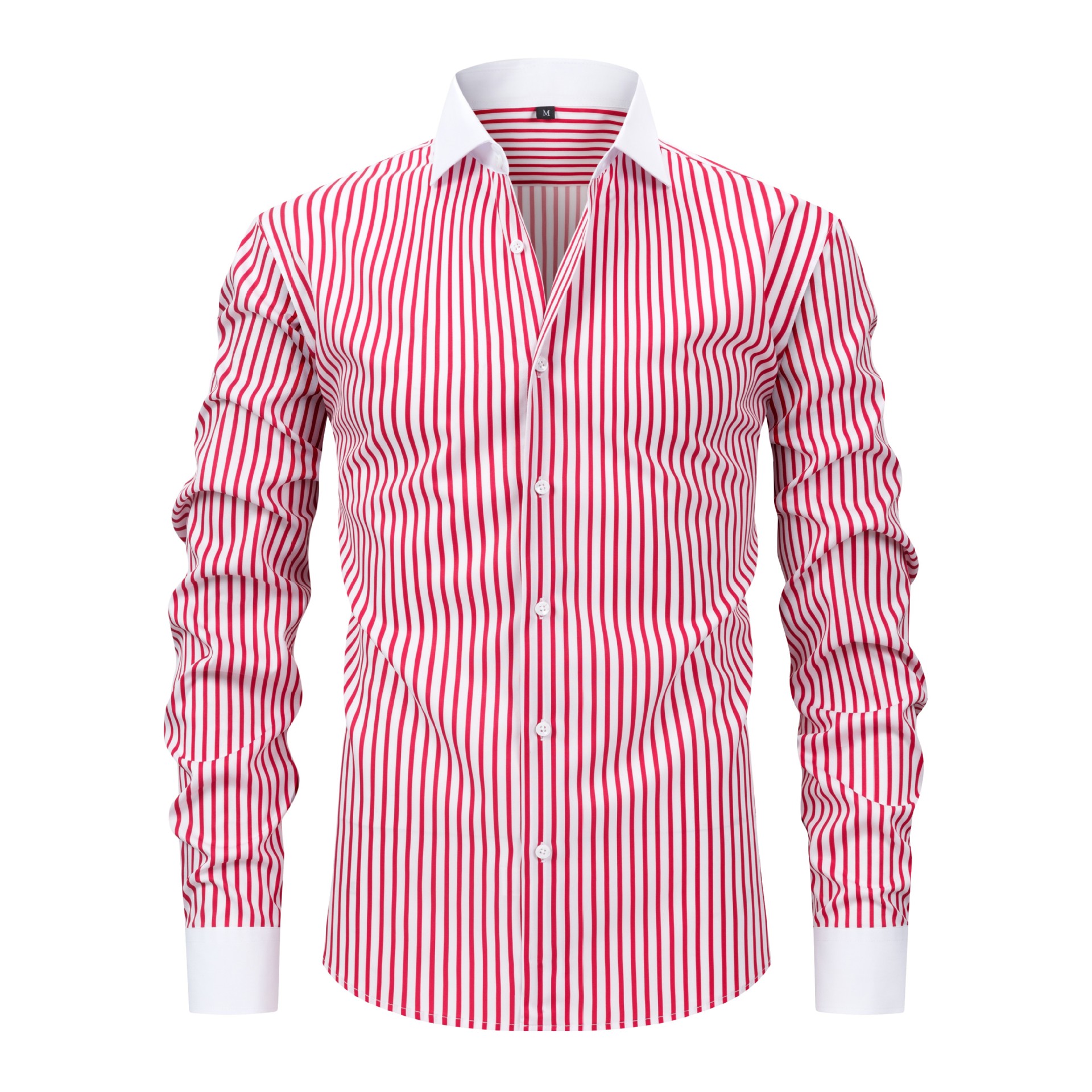 Men's Contrast Collar Striped Dress Shirt Long Sleeve Button-Up with White Cuffs Sehe Fashion| Alibaba.com Men's Contrast Collar Striped Dress Shirt Long Sleeve Button-Up with White Cuffs Sehe Fashion| Alibaba.com