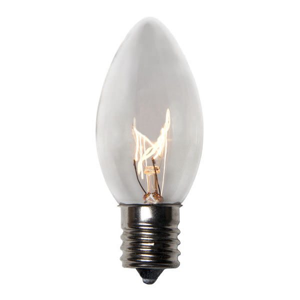 C9 UL list Clear Incandescent Christmas Light Bulbs for US Market