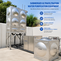 Grande pompe de purification par ultrafiltration immergée en acier inoxydable, sans alimentation électrique, pour le traitement des eaux usées municipales