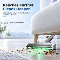 Aspirateur sans fil TEENDOW V17 PRO MAX 19Kpa avec moteur sans balais, station de vidage automatique et filtre HEPA, aspirateur à main pour la maison