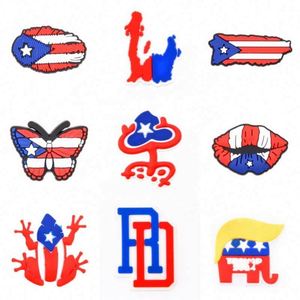 Bandera nacional PVC <span class=keywords><strong>sangre</strong></span> en fuera Zapatos zapato encantos Decoraciones para bandas Pulsera Regalos <span class=keywords><strong>de</strong></span> fiesta - Product Image 2