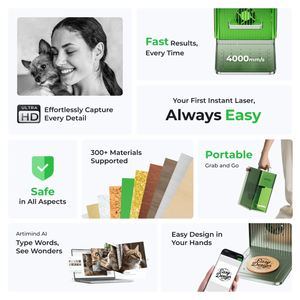 Xtool เครื่องแกะสลักเลเซอร์แบบพกพาและความเร็วสูง <span class=keywords><strong>F1</strong></span>ชุดดีลักซ์ - Product Image 6