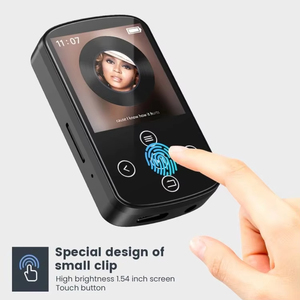 Lecteur MP3 en alliage de zinc avec clip, Bluetooth 5.0, musique Hifi sans perte, radio FM et enregistreur vocal pour le sport, la course et la gym - Product Image 5