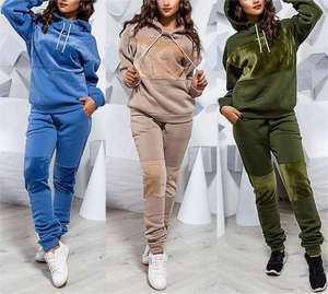 Survêtement personnalisé pour <span class=keywords><strong>femme</strong></span> en <span class=keywords><strong>velours</strong></span>, survêtement deux pièces pour <span class=keywords><strong>femme</strong></span>, survêtement de <span class=keywords><strong>jogging</strong></span> en <span class=keywords><strong>velours</strong></span> pour <span class=keywords><strong>femme</strong></span>, survêtement pour <span class=keywords><strong>femme</strong></span>, ensemble de survêtement pour <span class=keywords><strong>femme</strong></span> - Product Image 2