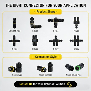 Conector de Desconexión Rápida Impermeable IP68, Enchufe de 2-5 Pines, 24A 450V, Conector de Cable Eléctrico con Junta Sellada - Product Image 6