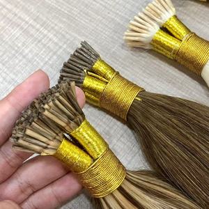 Extensiones de Cabello I-Tip Remy Ruso 100% Humano Doble Trama con Queratina Italiana al por Mayor - Product Image 6