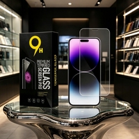 Film de protection d'écran en verre trempé HD 2.5D anti-rayures 9H ultra-fin de 0,26 mm pour iPhone 15, 15 Pro, 15 Plus – Vente en gros et au détail, en stock