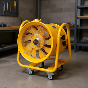 Ventilador de Extracción Industrial Vevor de 16 Pulgadas, 1100W, 4240CFM, Portátil con Ruedas para Uso en Talleres y Garajes - Product Image 2