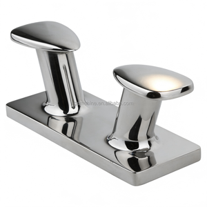 Bitts e Bitte da Ormeggio <span class=keywords><strong>in</strong></span> Acciaio Inox 316SS, a Croce Singola, a Doppio Barilotto, con Base Quadrata e Ovale, per Yacht, Barche a Vela e Ormeggio Commerciale - Product Image 4