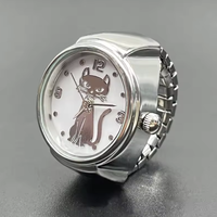 NYY Vente en gros Bagues-montres mignonnes et originales, minimalistes, à mouvement à quartz, avec cadran rond classique motif chat