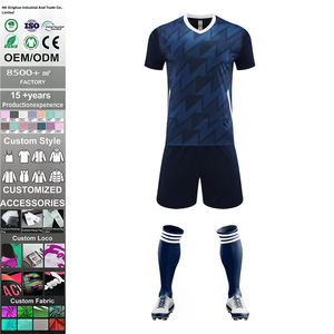 High Wholesale Unisex Adults Custom Soccer <b>Jerseys</b> 100% Polyester Mesh Sublimation <b>Short</b> Breathable Quick Dry Hot Selling OEM - Product Image 3