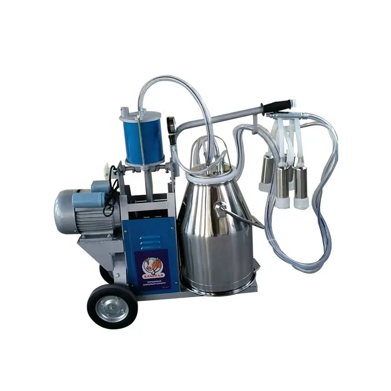 Factory Hot Sale Small Portable Automatic Piston Milking Machine For Dairy Cows