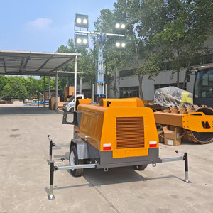 mặt trời ngoài trời đường sân vận động chiếu sáng im lặng tháp chiếu sáng 5M 7M 9m Điện thủy lực nâng tháp ánh sáng cột - Product Image 4