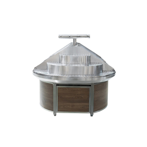 Estantería de góndola de madera de alta resistencia, estantes de supermercado para frutas y verduras, tienda minorista de comestibles, estante de exhibición de productos - Product Image 2