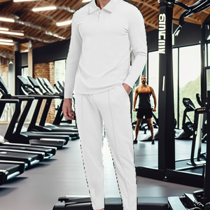 2022 New Men Plus Size Eco-Friendly Breathable Gym Sport Wear Two Piece Sets Custom Logo Jogger Casual Winter <b>Tracksuits</b> - Product Image 2