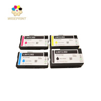 Cartucho de Tinta Compatible Wiseprint DYE para Impresora de Etiquetas a Color Industrial Afinia L502 Duo L502, Juego de Cartuchos de Tinta Pigmentada CMYK
