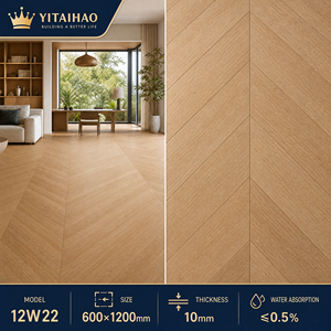 Carrelage en porcelaine à effet bois 600x1200mm, résistant à l'usure pour sol et mur - Product Image 1