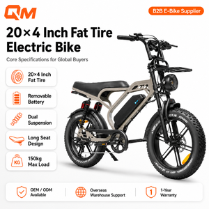 Bicicleta Eléctrica de Montaña QMWHEEL V20 Limited, 48V, Batería de Litio Extraíble, Suspensión Delantera, Freno Hidráulico, Suministro para Distribuidores, OEM, B2B - Product Image 1