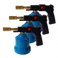 Torche de soudage compacte à gaz portable DB 617016 avec interrupteur unique, construction en acier pour soudage général, compatible avec bouteille de gaz