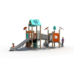 Vật liệu PE chất lượng cao đa chức năng thiết bị sân chơi ngoài trời, cơ sở vui chơi, Chủ đề kết hợp leo núi và trượt - Product Image 2