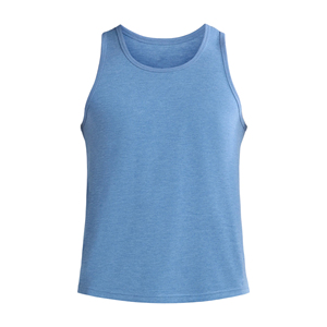 เสื้อกล้ามผู้ชายโลโก้แบบกำหนดเอง คอกลม ไร้แขน ระบายอากาศได้ดี ซับเหงื่อ เหมาะสำหรับออกกำลังกายและฝึกซ้อม - Product Image 4