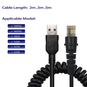 Grosir kabel pembaca kode batang kabel data USB a male ke RJ50 untuk Honeywell HHP 3800G 4600G 3820iSR 4820SF