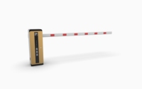 KARSUN Barrera de Tráfico Metálica DC24V, Sistema de Estacionamiento Completamente Automático, Barrera de Brazo Recto de 1-6m, IP65 RFID