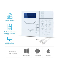 Sistemas de Alarma Inalámbricos para el Hogar 4G 433MHz 868MHz Focus ST-VGT con Voz en Francés e Inglés, 100dB, TCP IP GSM con Puerto de Cable Ethernet RJ45