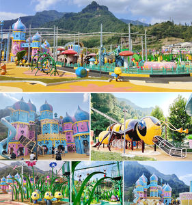 Parque Infantil Personalizado con Temática Espacial, Juego Infantil con Tobogán de OVNI Rosa y Escalada para Campamentos o Parques al Aire Libre Sin Motor - Product Image 5