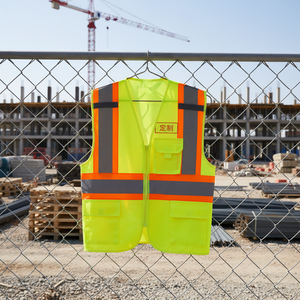 เสื้อกั๊กนิรภัยแขนยาวสำหรับผู้ชาย สะท้อนแสง ANSI Class II ระบายอากาศได้ดี ราคาถูก พร้อมส่ง - Product Image 1