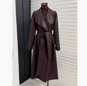 <span class=keywords><strong>Giacca</strong></span> a vento di media lunghezza con cuccetta da donna <span class=keywords><strong>giacca</strong></span> a vento a doppio petto tipo <span class=keywords><strong>lunga</strong></span> primavera autunno in pelle per l'inverno - Product Image 2