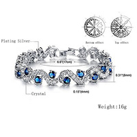 Bracelet en cristal étincelant de style européen et américain, élégant et raffiné