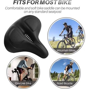 Selle de vélo personnalisée en Chine pour VTT, design sphérique, siège épaissi confortable avec sac - Product Image 6