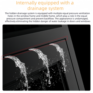 Fenêtres coulissantes en aluminium de style espagnol avec moustiquaire coulissante amovible <span class=keywords><strong>pour</strong></span> villas de style méditerranéen - Product Image 4