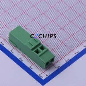 KF128HH-5.0-2P Screw Terminal Block Through hole Component (THT),P=5mm Connector 1x2P 5mm Green Through Hole - Product Image 1