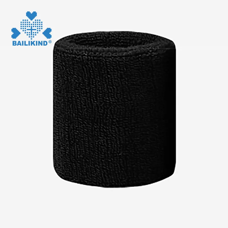 Sweat-absorbent towel wristband sports fitness running basketball bracer breathable cotton sweatband wrist custom wholesale