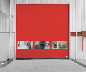 Puertas de PVC de alta velocidad17 Puerta de movimiento rápido de alta calidad Opciones de color de puerta de PVC Diferentes tamaños disponibles El mejor precio - Product Image 1