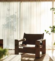 Fauteuil individuel de luxe moderne en cuir marron, fauteuil design pour salon, hall d'hôtel, meuble de salon rembourré