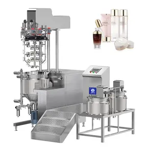 Ointment Lotion Cream Mayonnaise Petroleum Jelly Making Machine Lifting Cosmetic Mixer Vacuum Homogenizer Emulsifier