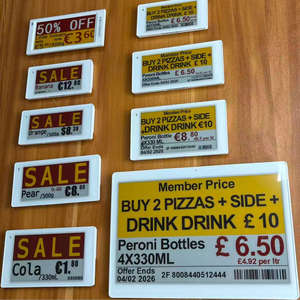 Etiquetas de Precio Digitales Esp32 de 2.4GHz, Kit de Demostración de Etiquetas Electrónicas para Estantes, 4 Colores, Api Ble 5.0, Nfc, Pantalla Epd Eink, Esl - Product Image 5