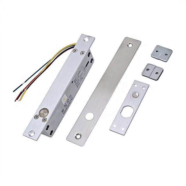 DFD ZincAlloy Narrow-panel Concealed Electric Bolt Lock Fireproof for Warehouse Office Glass Wooden Fire Doors Electrically