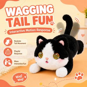 Jouets en peluche interactifs IA pour parents et enfants, jouet en peluche ChatGPT avec yeux émotionnels LED, 60 langues, peluche pour divertissement intérieur - Product Image 1