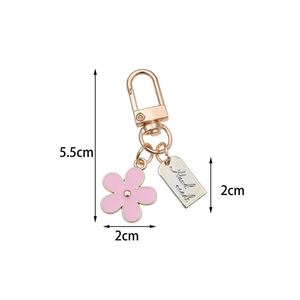 Cute Flower Charms Keychain Women Keyring <b>Bag</b> Pendant Decor DIY Metal Enamel <b>Key</b> Chain Jewelry Accessories Girls Flower <b>Key</b> <b>Ring</b> - Product Image 4