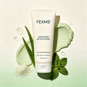 Exfoliante Corporal de Marca Blanca, Orgánico, con Nueces Trituradas, <span class=keywords><strong>Aloe</strong></span> <span class=keywords><strong>Vera</strong></span> y Menta, Crema Exfoliante Desintoxicante <span class=keywords><strong>para</strong></span> Axilas - Product Image 2