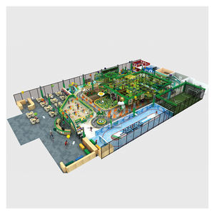 Equipo de Juegos Interior Comercial de Aventura en <span class=keywords><strong>la</strong></span> <span class=keywords><strong>Jungla</strong></span> con Tobogán, Obstáculos de Juego Suave y Piscina de Pelotas, Apto para Espacios de Actividades Infantiles - Product Image 6