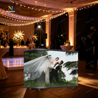 Écran LED mobile pour DJ, écran d'affichage LED, garantie 5 ans, pas de pixel P2.5, comptoir de bar portable, stand de réception DJ incurvé