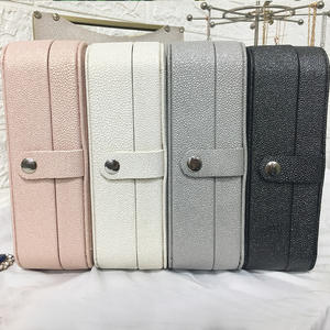 Organizador de Joyas de Cuero PU para Mujer, Estuche de Viaje con Logotipo Personalizado, Caja de Regalo de Navidad de Doble Capa para Collares - Product Image 5