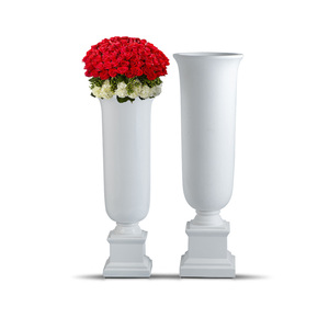 Vase haut <span class=keywords><strong>de</strong></span> 100/120/140 cm, vase trompette classique <span class=keywords><strong>de</strong></span> 1 mètre, grand vase <span class=keywords><strong>de</strong></span> sol pour la décoration <span class=keywords><strong>de</strong></span> la maison, ensemble <span class=keywords><strong>de</strong></span> vases blancs <span class=keywords><strong>de</strong></span> luxe - Product Image 3
