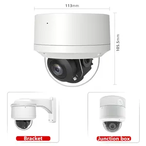 8MP Mini bidirezionale Audio PoE IP PT fotocamera 3X Zoom digitale OEM/ODM Hik compatibile WDR IP66 Outdoor IR 4K telecamera di sicurezza di rete